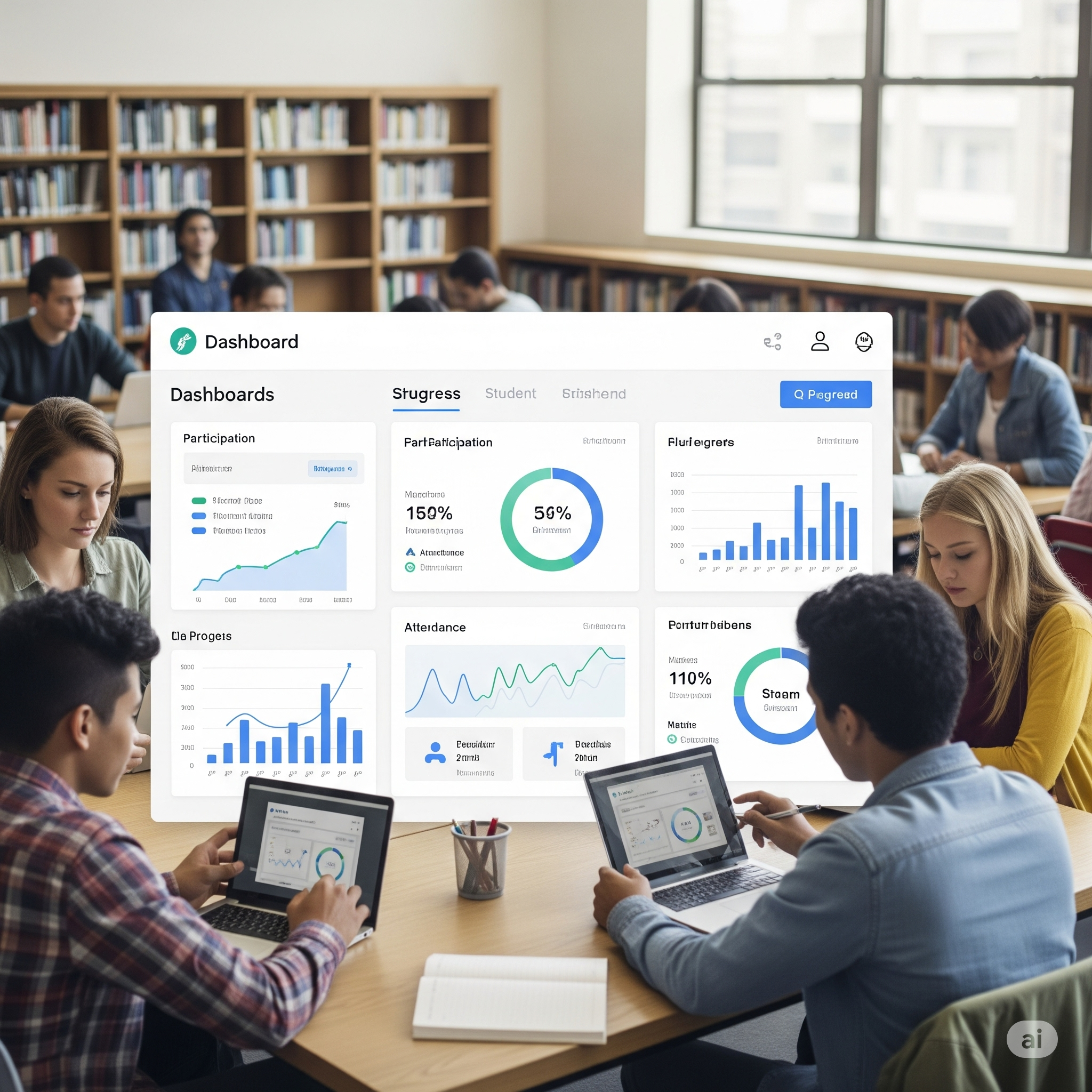 Indian students using digital learning tools